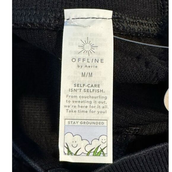 NEW Offline By Aerie Women’s Medium Black Seamless 7/8 Hi-Rise‎ Legging NWT - Picture 4 of 9